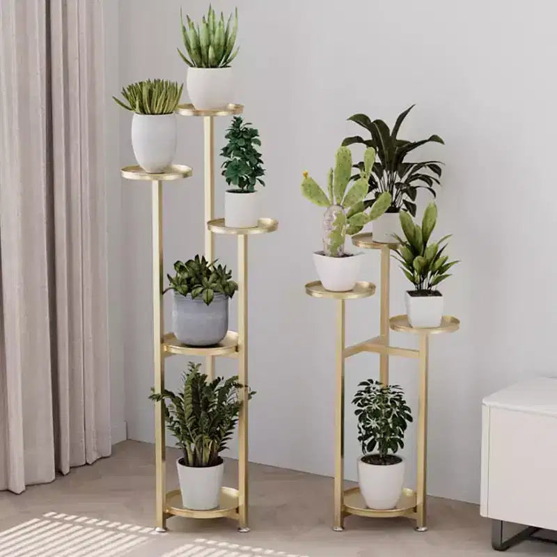 Metal Flower Stand Staircase Plant Rack – Indoor Multi-Tier Display, Easy Assembly