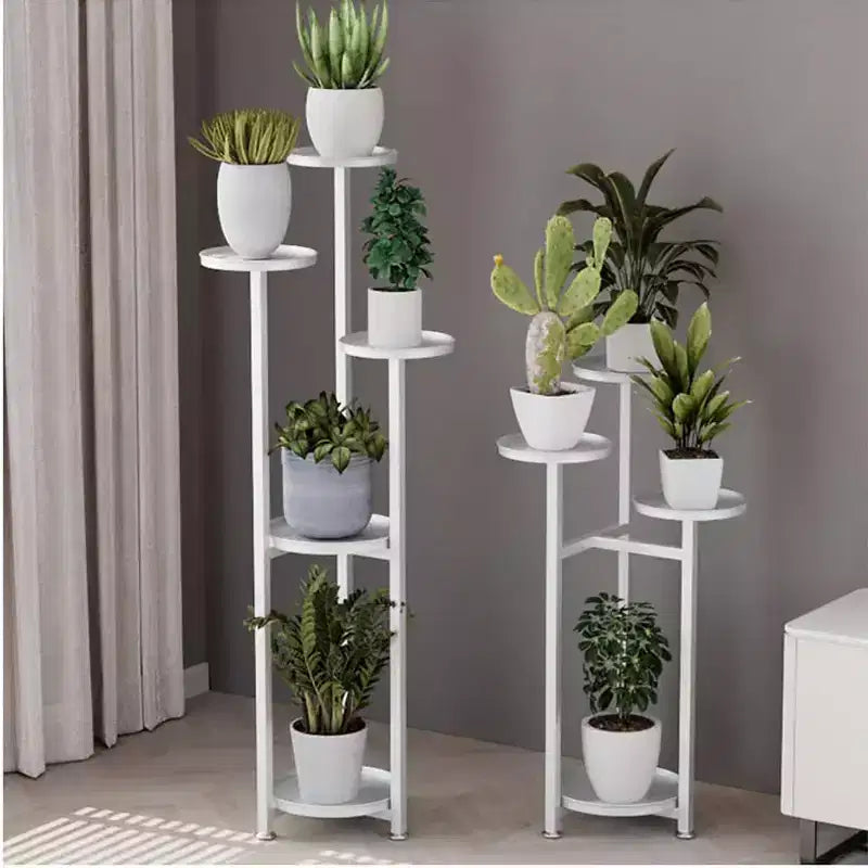 Metal Flower Stand Staircase Plant Rack – Indoor Multi-Tier Display, Easy Assembly