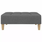 Dark Grey Polyester 2-Seater Sofa Bed – Convertible, Compact Living