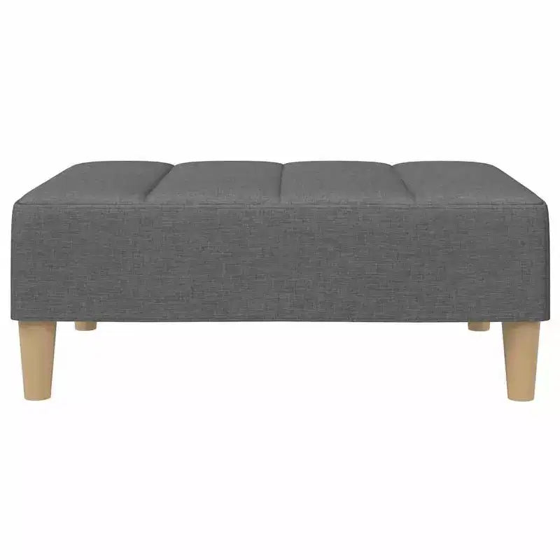 Dark Grey Polyester 2-Seater Sofa Bed – Convertible, Compact Living