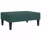 Canapé-lit convertible 2 places en velours vert foncé avec pouf