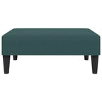Canapé-lit convertible 2 places en velours vert foncé avec pouf