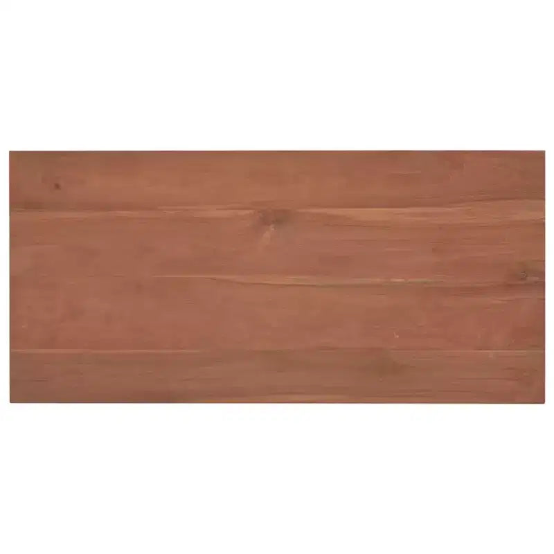 Meuble de salle de bain en teck massif – Style rétro, 33,5"x15,7"x29,5"