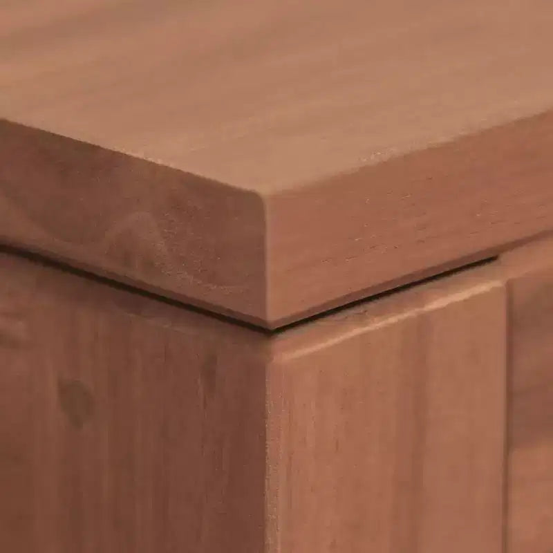 Meuble de salle de bain en teck massif – Style rétro, 33,5"x15,7"x29,5"