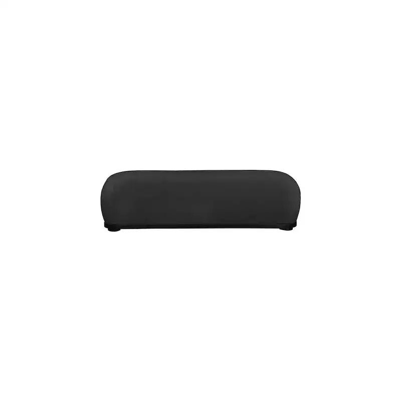 Banc rembourré en tissu chenille – Style Calum, accent moderne pour chambre à coucher