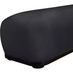 Banc rembourré en tissu chenille – Style Calum, accent moderne pour chambre à coucher