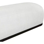 Banc rembourré en tissu chenille – Style Calum, accent moderne pour chambre à coucher