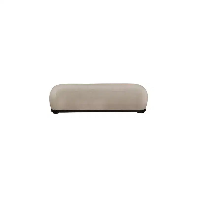 Chenille Fabric Upholstered Bench – Calum Style, Modern Bedroom Accent