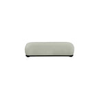 Banc rembourré en tissu chenille – Style Calum, accent moderne pour chambre à coucher