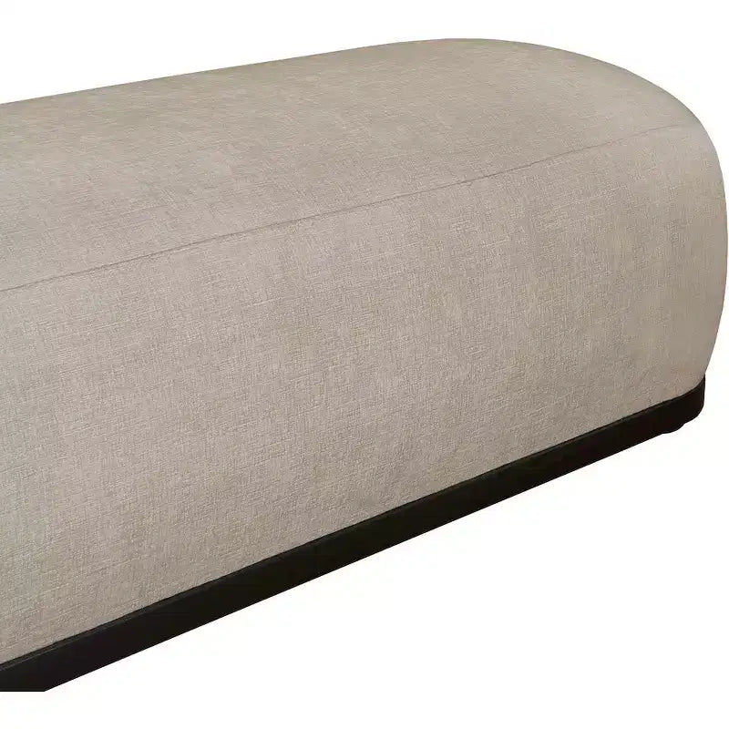 Chenille Fabric Upholstered Bench – Calum Style, Modern Bedroom Accent