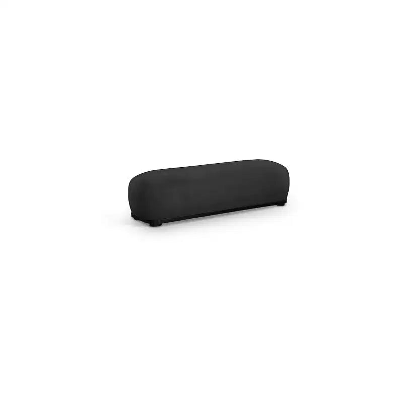 Chenille Fabric Upholstered Bench – Calum Style, Modern Bedroom Accent