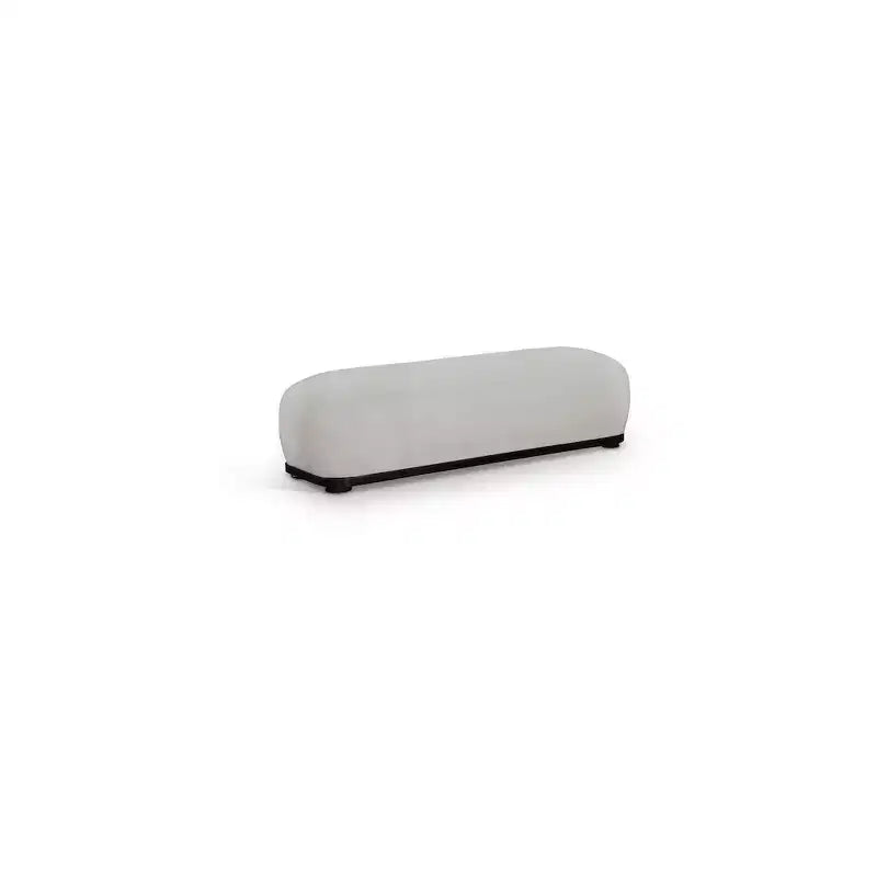 Chenille Fabric Upholstered Bench – Calum Style, Modern Bedroom Accent