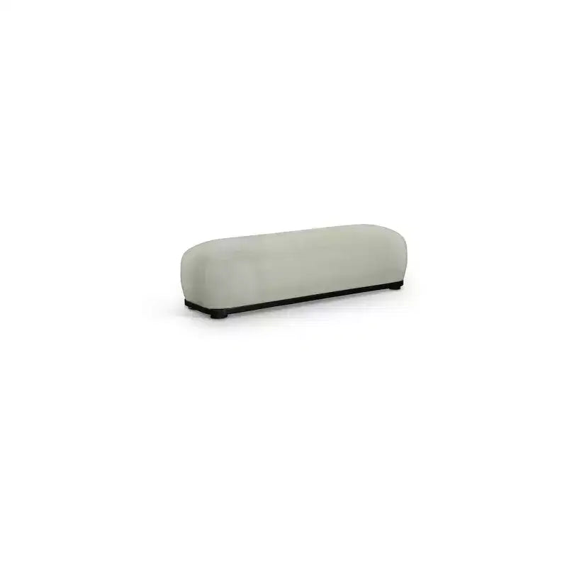 Chenille Fabric Upholstered Bench – Calum Style, Modern Bedroom Accent