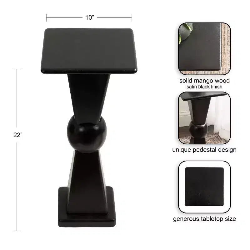 Wood Drink Side Table