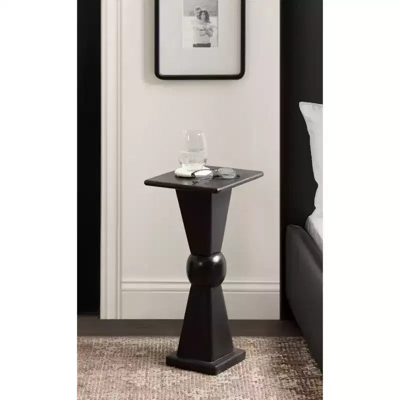 Table d'appoint porte-boissons en bois