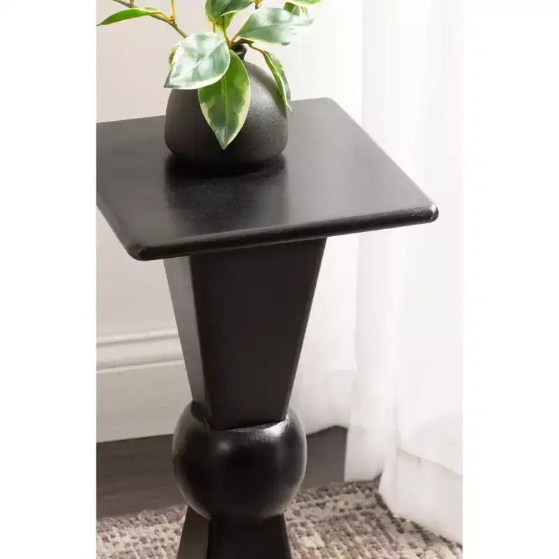 Table d'appoint porte-boissons en bois