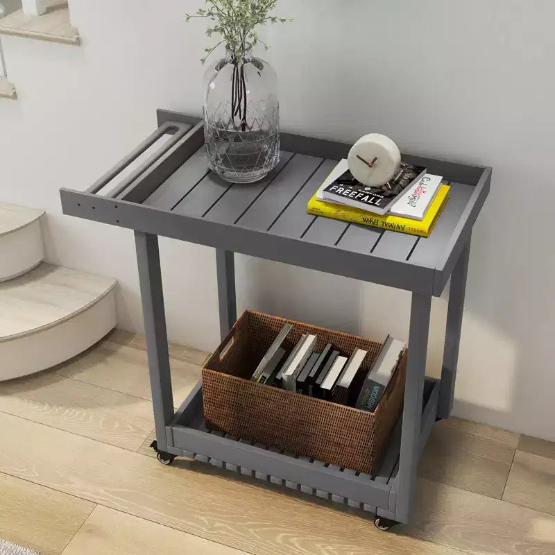 2-Shelf Utility Service Cart 500 Lbs Capacity  Ideal for Home, Office, Patio, and Bbq