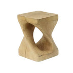 Console Twist – Texture Bois, Couleur Naturelle, Meuble d'Appoint Salon