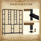Commode à 15 tiroirs, Organiseur de rangement haut avec cadre en métal et plateau en bois, Commode en tissu pour salon, Meuble de rangement multifonctionnel