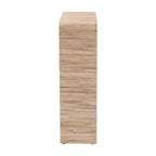 bali & pari 35" Lucy Woven Grasscloth Bookshelf Natural