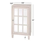 Matteo Modern Mirrored Door Cabinet – Natural Finish – Lifestorey