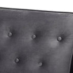 Fauteuil de salon capitonné en velours – Style Sorrento, moderne du milieu du siècle