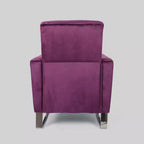 Modern Push-Back High Leg Recliner Chair – Brightwood Style, Upholstered