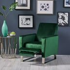 Modern Push-Back High Leg Recliner Chair – Brightwood Style, Upholstered