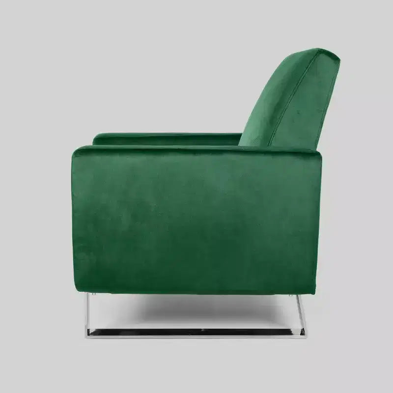 Modern Push-Back High Leg Recliner Chair – Brightwood Style, Upholstered