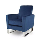 Modern Push-Back High Leg Recliner Chair – Brightwood Style, Upholstered