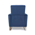 Modern Push-Back High Leg Recliner Chair – Brightwood Style, Upholstered