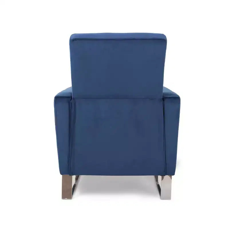Modern Push-Back High Leg Recliner Chair – Brightwood Style, Upholstered
