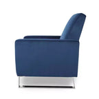 Modern Push-Back High Leg Recliner Chair – Brightwood Style, Upholstered
