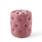 Amour Tufted Button Round Performance Velvet Ottoman - Modway