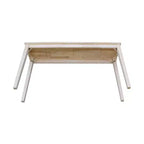 Table console de style en bois brut – 60"L x 30"H, Rectangulaire