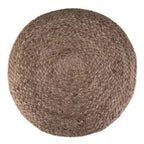 Pouf rond contemporain Rose/Naturel - WyndenHall