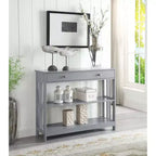 Mission Style 1-Drawer Console Table – White, Rectangle