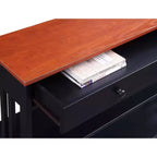 Mission Style 1-Drawer Console Table – White, Rectangle