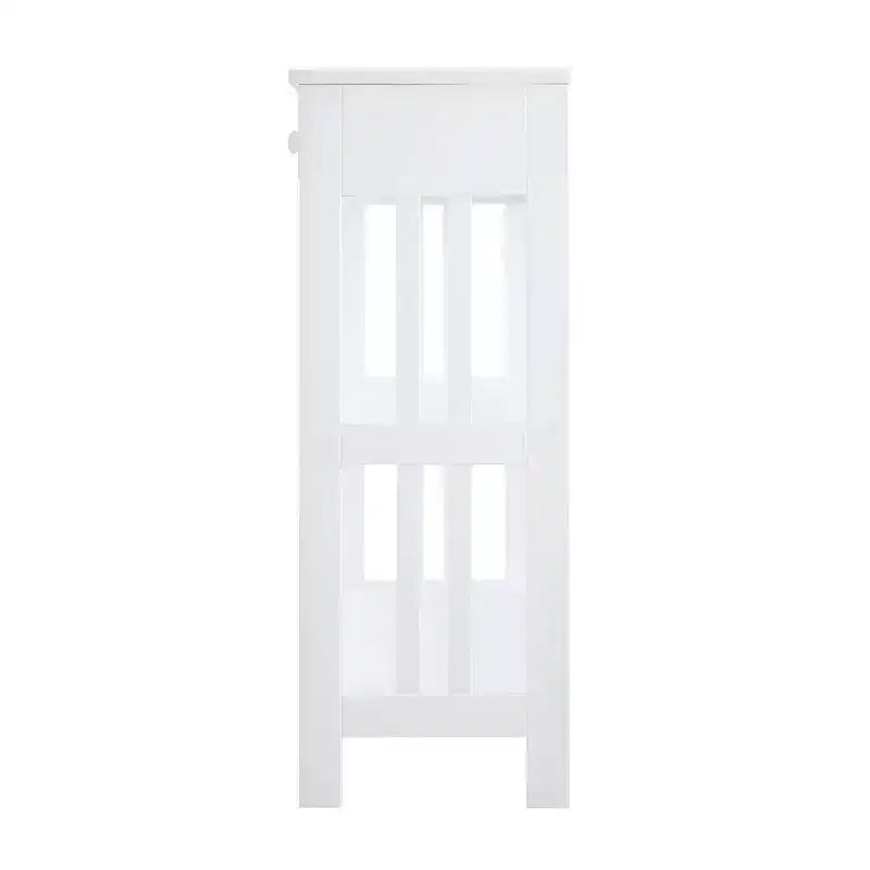 Mission Style 1-Drawer Console Table – White, Rectangle