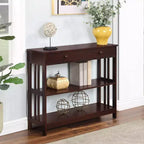 Mission Style 1-Drawer Console Table – White, Rectangle