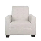 Fauteuil inclinable capitonné à repousser