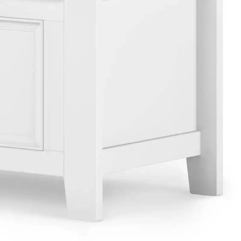 Banc de rangement en bois massif de 36 po de style transitoire pour entrée – Dessus relevable, 2 places