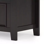 Banc de rangement en bois massif de 36 po de style transitoire pour entrée – Dessus relevable, 2 places