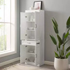 Armoire de rangement de cuisine de 78" – 5 étagères, 4 portes, 1 tiroir