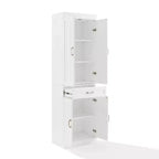 Armoire de rangement de cuisine de 78" – 5 étagères, 4 portes, 1 tiroir