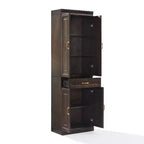 Armoire de rangement de cuisine de 78" – 5 étagères, 4 portes, 1 tiroir