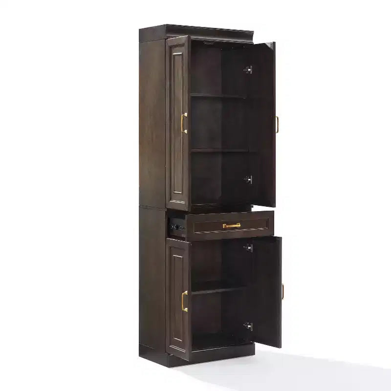 Armoire de rangement de cuisine de 78" – 5 étagères, 4 portes, 1 tiroir